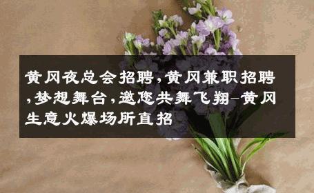 黄冈夜总会招聘,黄冈兼职招聘,梦想舞台,邀您共舞飞翔-黄冈生意火爆场所直招