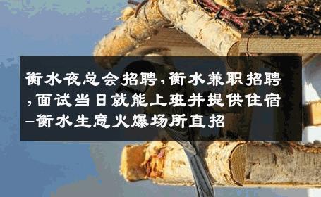衡水夜总会招聘,衡水兼职招聘,面试当日就能上班并提供住宿-衡水生意火爆场所直招