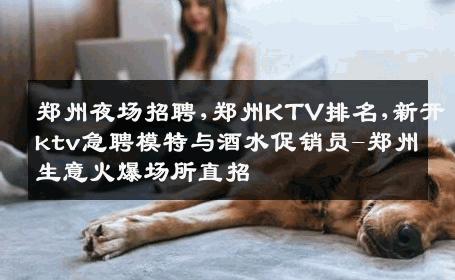 郑州夜场招聘,郑州KTV排名,新开ktv急聘模特与酒水促销员-郑州生意火爆场所直招
