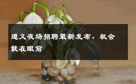 遵义夜场招聘最新发布，机会就在眼前