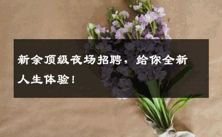 新余顶级夜场招聘，给你全新人生体验！