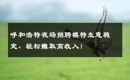 呼和浩特夜场招聘模特生意稳定，轻松赚取高收入！
