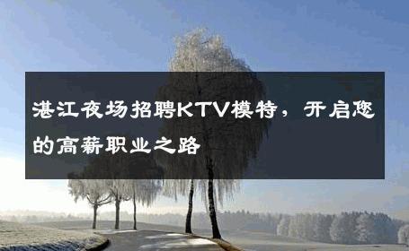 湛江夜场招聘KTV模特，开启您的高薪职业之路