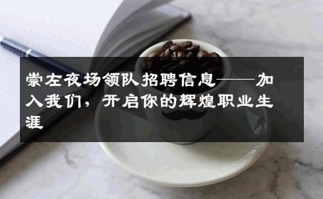 崇左夜场领队招聘信息——加入我们，开启你的辉煌职业生涯
