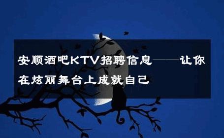 安顺酒吧KTV招聘信息——让你在炫丽舞台上成就自己