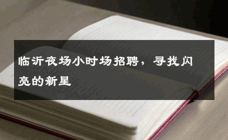 临沂夜场小时场招聘，寻找闪亮的新星
