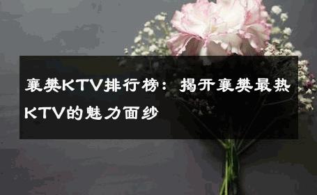 襄樊KTV排行榜：揭开襄樊最热KTV的魅力面纱