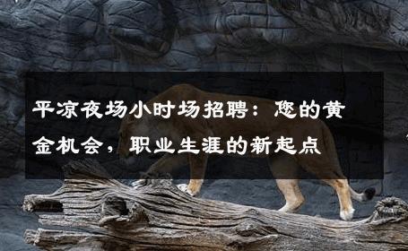 平凉夜场小时场招聘：您的黄金机会，职业生涯的新起点