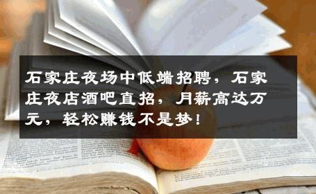 石家庄夜场中低端招聘，石家庄夜店酒吧直招，月薪高达万元，轻松赚钱不是梦！