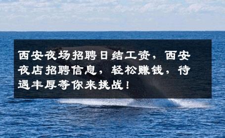 西安夜场招聘日结工资，西安夜店招聘信息，轻松赚钱，待遇丰厚等你来挑战！