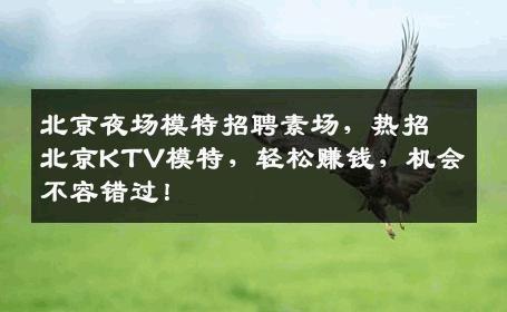 北京夜场模特招聘素场，热招北京KTV模特，轻松赚钱，机会不容错过！