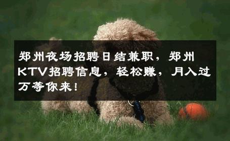 郑州夜场招聘日结兼职，郑州KTV招聘信息，轻松赚，月入过万等你来！