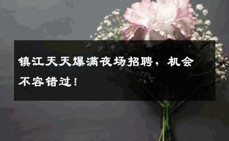 镇江天天爆满夜场招聘，机会不容错过！