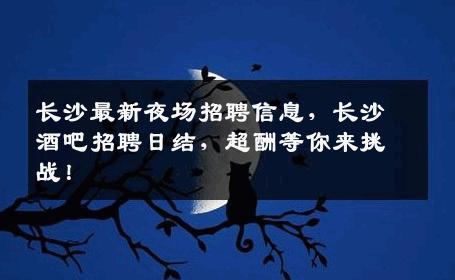 长沙最新夜场招聘信息，长沙酒吧招聘日结，超酬等你来挑战！