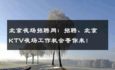 北京夜场招聘网：招聘，北京KTV夜场工作机会等你来！