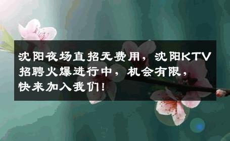 沈阳夜场直招无费用，沈阳KTV招聘火爆进行中，机会有限，快来加入我们！