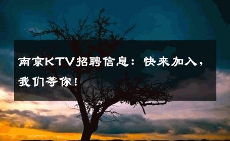 南京KTV招聘信息：快来加入，我们等你！