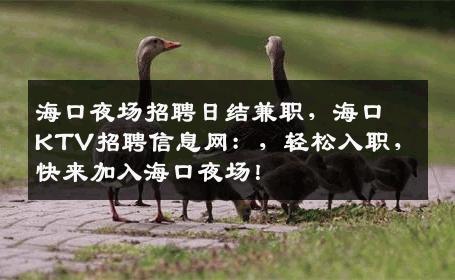 海口夜场招聘日结兼职，海口KTV招聘信息网：，轻松入职，快来加入海口夜场！