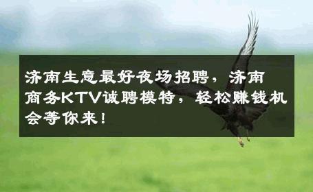 济南生意最好夜场招聘，济南商务KTV诚聘模特，轻松赚钱机会等你来！