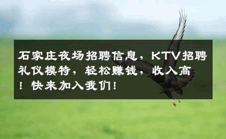 石家庄夜场招聘信息，KTV招聘礼仪模特，轻松赚钱，收入高！快来加入我们！