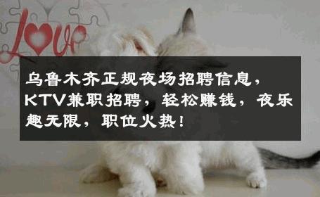 乌鲁木齐正规夜场招聘信息，KTV兼职招聘，轻松赚钱，夜乐趣无限，职位火热！