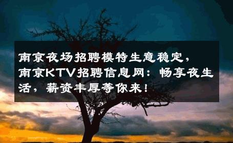 南京夜场招聘模特生意稳定，南京KTV招聘信息网：畅享夜生活，薪资丰厚等你来！