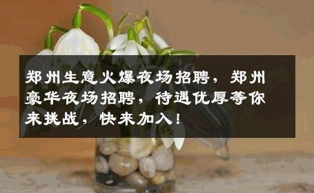 郑州生意火爆夜场招聘，郑州豪华夜场招聘，待遇优厚等你来挑战，快来加入！