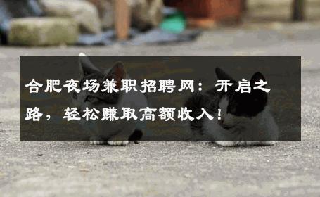 合肥夜场兼职招聘网：开启之路，轻松赚取高额收入！