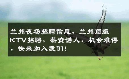 兰州夜场招聘信息，兰州顶级KTV招聘，薪资诱人，机会难得，快来加入我们！