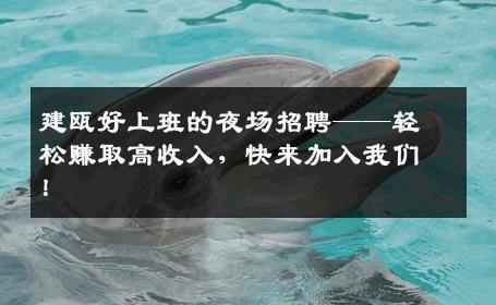 建瓯好上班的夜场招聘——轻松赚取高收入，快来加入我们！