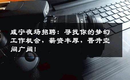 咸宁夜场招聘：寻找你的梦幻工作机会，薪资丰厚，晋升空间广阔！