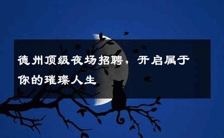 德州顶级夜场招聘，开启属于你的璀璨人生
