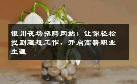 银川夜场招聘网站：让你轻松找到理想工作，开启高薪职业生涯