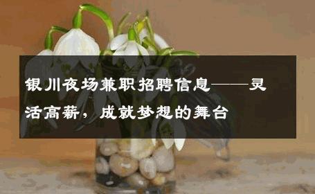 银川夜场兼职招聘信息——灵活高薪，成就梦想的舞台