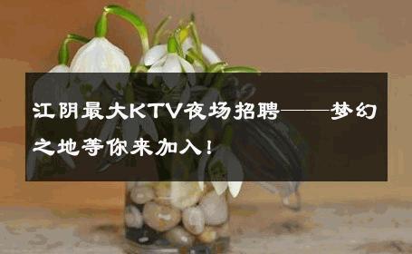 江阴最大KTV夜场招聘——梦幻之地等你来加入！
