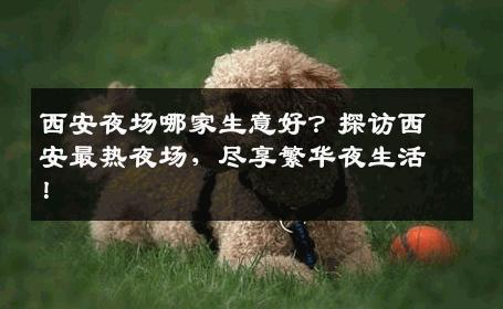 西安夜场哪家生意好？探访西安最热夜场，尽享繁华夜生活！