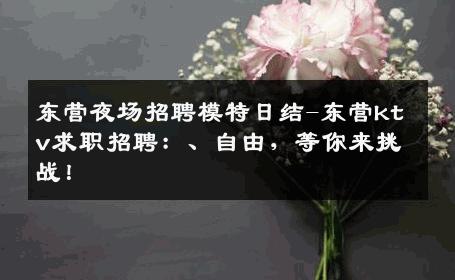 东营夜场招聘模特日结-东营ktv求职招聘：、自由，等你来挑战！
