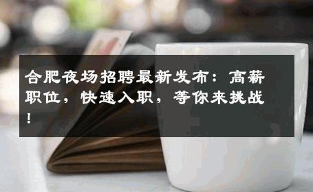 合肥夜场招聘最新发布：高薪职位，快速入职，等你来挑战！