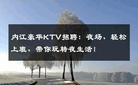 内江豪华KTV招聘：夜场，轻松上班，带你玩转夜生活！