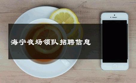 海宁夜场领队招聘信息