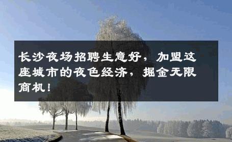 长沙夜场招聘生意好，加盟这座城市的夜色经济，掘金无限商机！