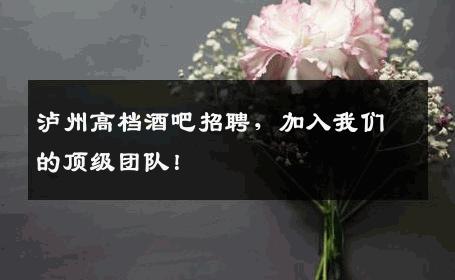 泸州高档酒吧招聘，加入我们的顶级团队！