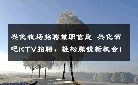 兴化夜场招聘兼职信息-兴化酒吧KTV招聘，轻松赚钱新机会！