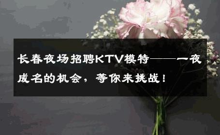 长春夜场招聘KTV模特——一夜成名的机会，等你来挑战！