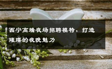 西宁高端夜场招聘模特，打造璀璨的夜晚魅力
