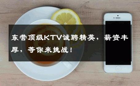 东营顶级KTV诚聘精英，薪资丰厚，等你来挑战！