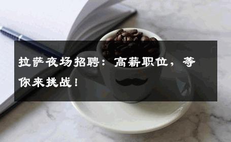 拉萨夜场招聘：高薪职位，等你来挑战！