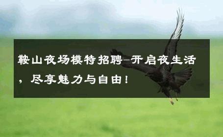 鞍山夜场模特招聘-开启夜生活，尽享魅力与自由！