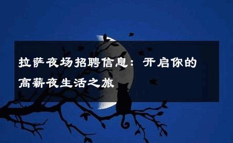 拉萨夜场招聘信息：开启你的高薪夜生活之旅