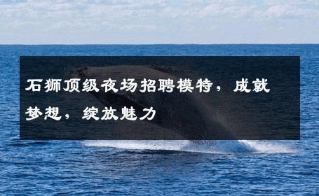 石狮顶级夜场招聘模特，成就梦想，绽放魅力